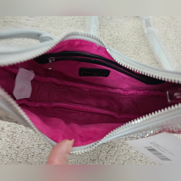 Stylish Silver Embellished Shoulder Bag - Picture 6 of 11